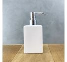 Ceramic bath soap dispenser square shape and modern anti-rust brass pump