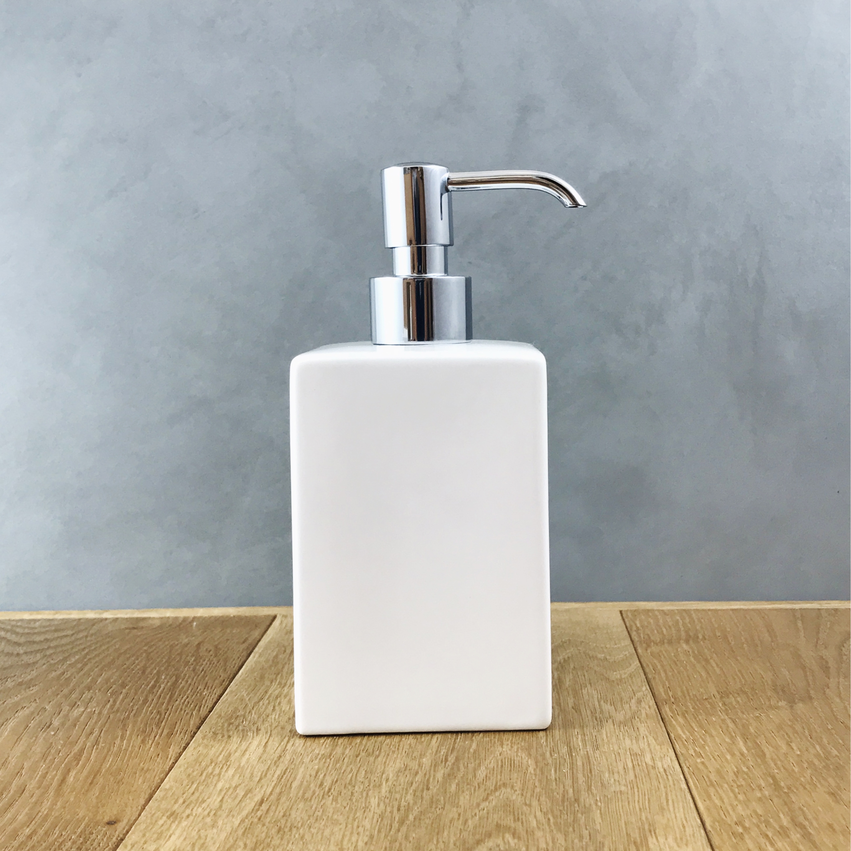 Dispenser porta sapone da bagno quadrato in ceramica e dispenser