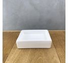 Square ceramic soap holder various colors made in Italy for quality bathroom furniture