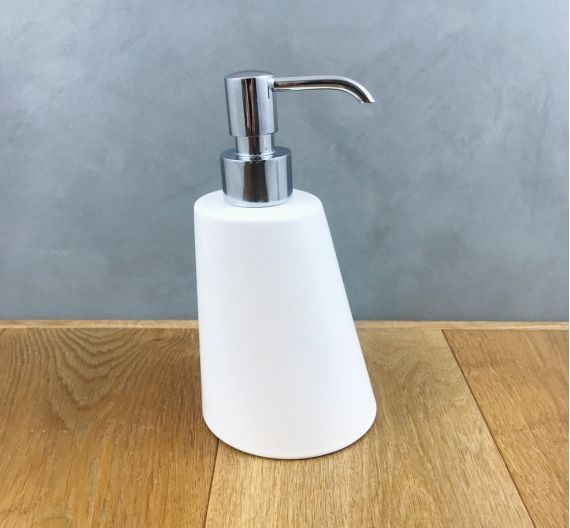 Shampoo dispenser and soap holder for bathroom furniture ceramic bottle various colors of quality craftsmanship Italian bathroom