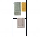 ladder towel and soap holder-possibility of fixing to the wall-colours matt black and matt white-bathroom design