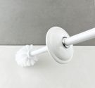 - Standing bathroom toilet brush holder ceramic, roll and wipes - Line the classic English style