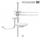 Floor lamp, English style toilet brush holder, paper, towels-bidet-and-soap-furniture-bathroom-handmade-100%-Made-In-Italy
