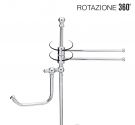 Standing toilet Brush holder, paper holder, Towel bar, Bidet, 2 Rods