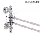 Bathroom towel racks - rods for the pivoting - wall fixing - chrome-plated brass handicraft product