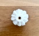 dettaglio filetto 6 mm del ciuffo di ricambio per scopino L 12 cm da avvitare al manico per accessori da bagno 