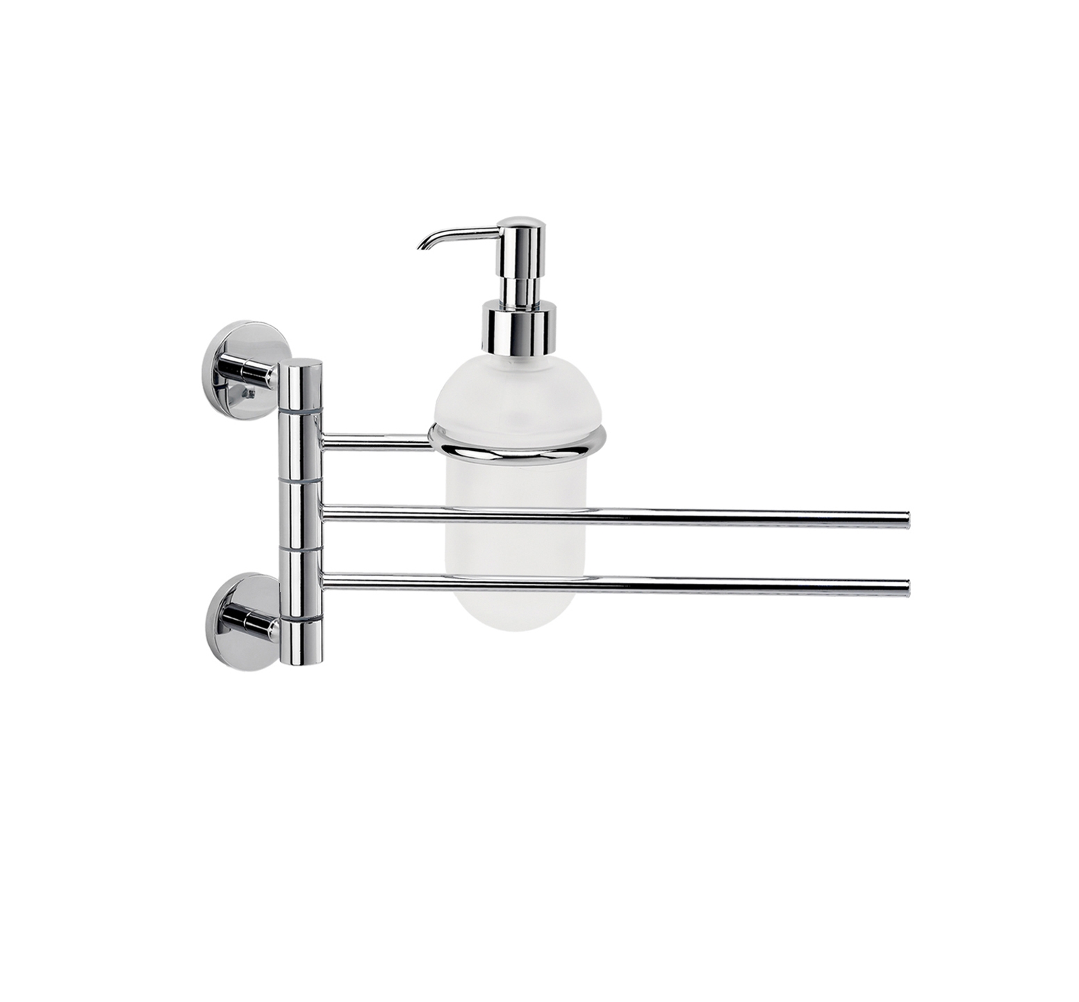 Porta salviette a colla da bidet con dispenser LH 32 x 16 cm LINEA MINIMAL COLLA