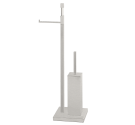 Libre-debout luminaire équipé de toilette avec porte-brosse et rouleau, accessoires matériel roulant. Meubles de salle de bain