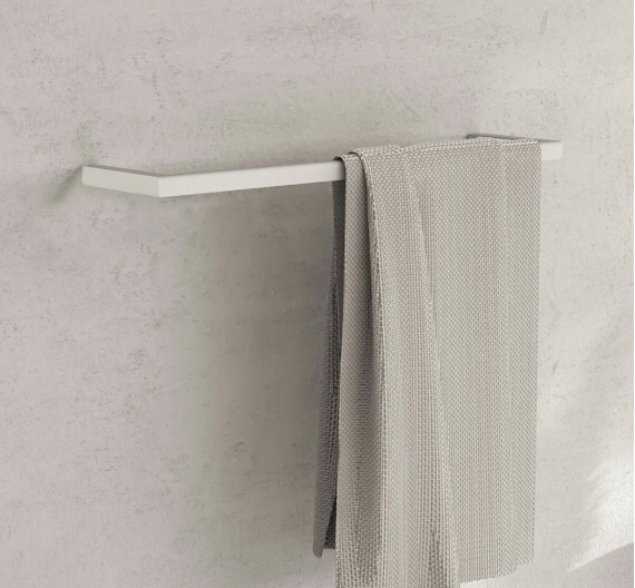 Porta asciugamano da bagno - asta porta salviette a muro design minimale senza borchie ottima qualità e durata