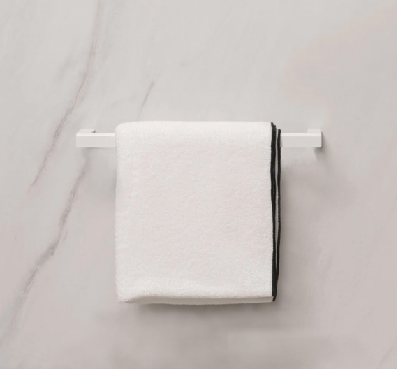 Porta asciugamano a muro maniglia lunghezza media in ottone anti ruggine senza borchie a muro - design minimal italiano