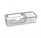 basket items and soaps for bath/shower chrome plated brass - easy to install with plugs and screws - brass antiruggi