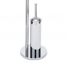 Standing multi-purpose bathroom with toilet brush holder, paper holder and towel bar, bidet-brass chrome plated-rust-quality