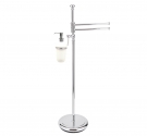 Piantana stile inglese porta salviette bidet e dispener H 79 cm - LINEA PRIMAVERA