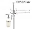 Piantana stile inglese porta salviette bidet e dispener stile inglese - LINEA PRIMAVERA