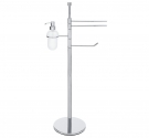 Barbell rack multifunctional bathroom roll holder, towel rack, dispenser . bathroom accessories brass chrome - line bathroom