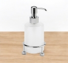 Dispenser porta sapone liquido in vetro satinato per bagno moderno ed elegante arredo da bagno di alta qualità design e lunga du