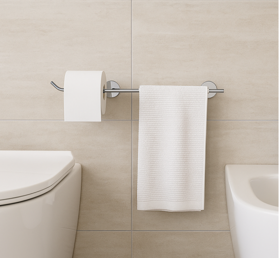Porte de serviette de bain de mur - LIGNE MINIMALE