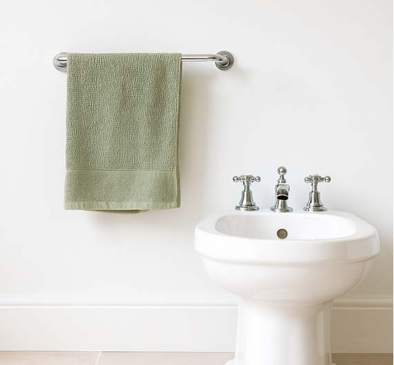 a towel holder for bidet-classic-style-spring-collection bathroom accessories in brass, high-quality artisan product