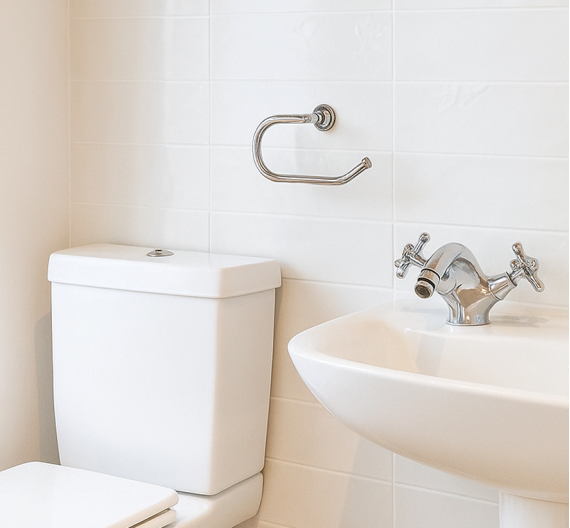 toilet paper holder in brass to fix to the wall