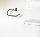 toilet paper holder in brass to fix to the wall