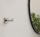 Appendi accappatoio da fissare a parete linea quadrata di alta qualità accessori bagno realizzati in italia design lusso