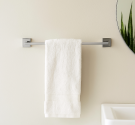 Porta asciugamano da muro per arredo bagno design geometrico quadrato accessori bagno artigianali lunga durata