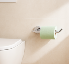 porta rotolo per carta igienica da bagno accessorio per arredamento da fissare a parete con viti qualità garantita produzione ia