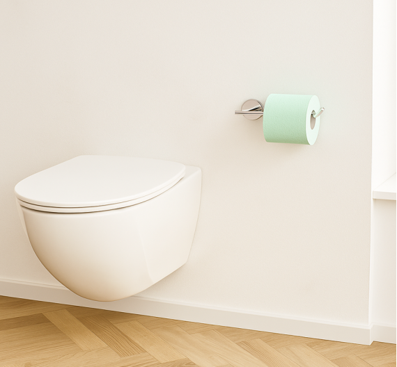 porte rouleau porte-papier de salle de bain laiton chromé - fixe au mur à l'aide d'ancres-salle de bains accessoires en toscane