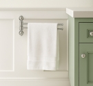 Snodo porta asciugamani due aste rotabili fissaggio a parete linea classica per arredamento bagno design italiano anti ruggine