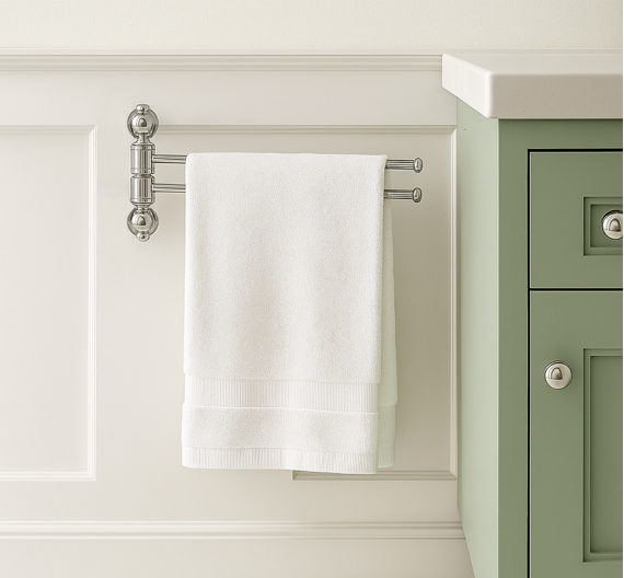 Porte lingettes bidet deux baguettes roulantes - LINEA ONDA
