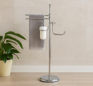 Piantana porta carta igienica porta salviette bidet e porta sapone liquido produzione artigianale di qualità per arredamento da 