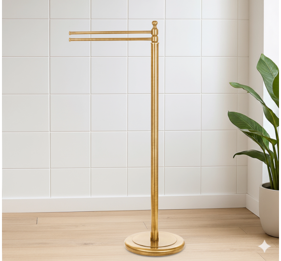 Planter brings towels three rotating hand rods to furnish the bathroom - SPRING LINE