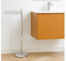Standing from the floor to the bathroom for paper towel holder - made of brass - rods ro / ro - craft product, high quality