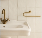 Porta salviette da lavabo colore ottone brunito anticato per arredamento da bagno country qualità e design arredobagno italiano 
