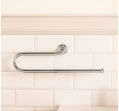 Asta aperta colore acciaio asciugamano a parete per arredare il bagno, stile inglese eleganza senza tempo idearredobagno di qual