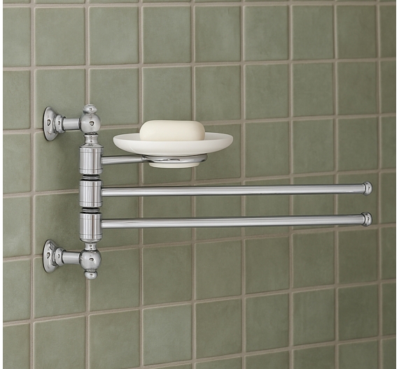 Wall wipes door three straight rolling rods - WAVE LINE