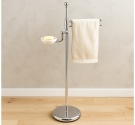 Floor lamp English style bathroom classic style towel bar and soap in the white ceramic - bathroom furniture of artisan quality
