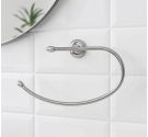 porta asciugamano ad asta piegata per arredamento da bagno in stile classico senza tempo di alta qualità italiana ottone 