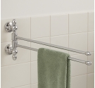 Bathroom towel racks - rods for the pivoting - wall fixing - chrome-plated brass handicraft product
