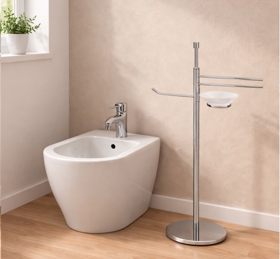 piantana per arredare il bagno da bidet porta salviette porta sapone e porta carta igienica ottone anti ruggine