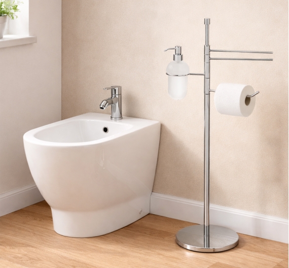 Support pour haltères multifonctionnel salle de bains porte-rouleau, porte-serviettes, distributeur . accessoires de salle de