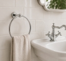 Porta salviette ad anello da fissare a parete stile minimale ed elegante garanzia anti ruggine accessoribagno qualità