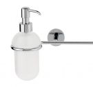 Accessories bathroom hanging towel bar, and snacks, in chrome-plated brass and glass - craft product, guaranteed rust-free