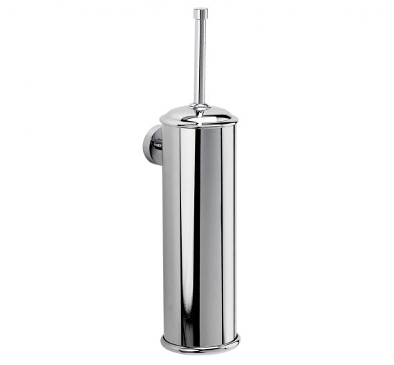 Toilet brush suspended on the wall made of chrome-plated brass-product guaranteed-bristle replaceable