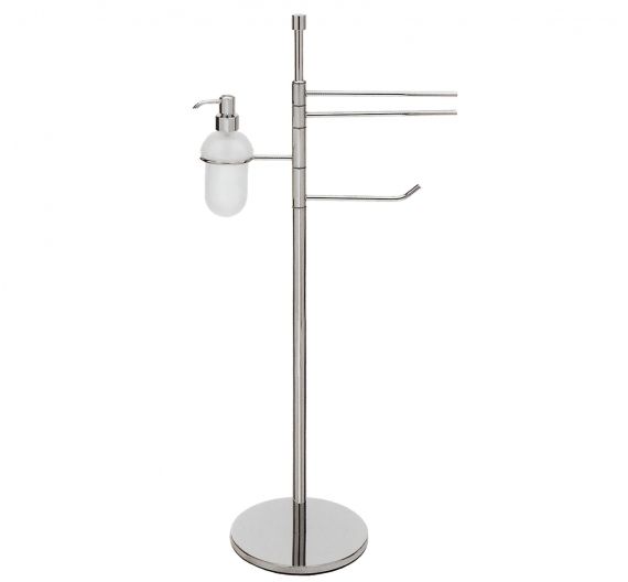Barbell rack multifunctional bathroom roll holder, towel rack, dispenser . bathroom accessories brass chrome - line bathroom