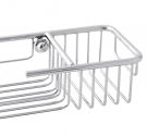 basket items and soaps for bath/shower chrome plated brass - easy to install with plugs and screws - brass antiruggi