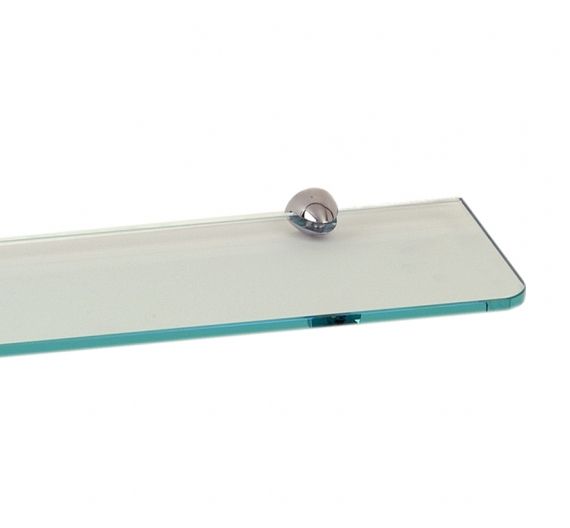 Shelf glass bathroom neutral/satin | L. 40cm - Sp 8mm