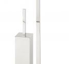 Free standing lavatory brush holder with two towel rack and toilet paper-bath furnitures made in Italy 