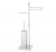 Bath planter with scope door, paper door and brass bidet towel case - CUBE LINE
