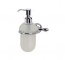 Dispenser dispenser bathroom liquid soap-fastening gusset-frosted glass and brass chrome plated-rust